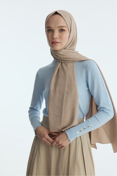 MİRSOY SCARF Μινκ Ζακάρ Μεταξένιο Σάλι - Μοτίβο Κοτόπουλου