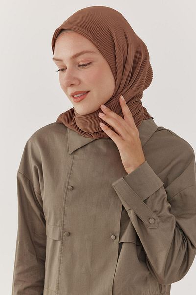 MİRSOY SCARF Φουλάρι σε χρώμα καφέ