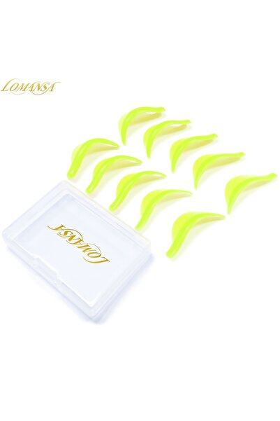 Choice 5 أزواج من وسادات تجعيد الرموش السيليكونية من لومانسا الخضراء، قضبان ت...