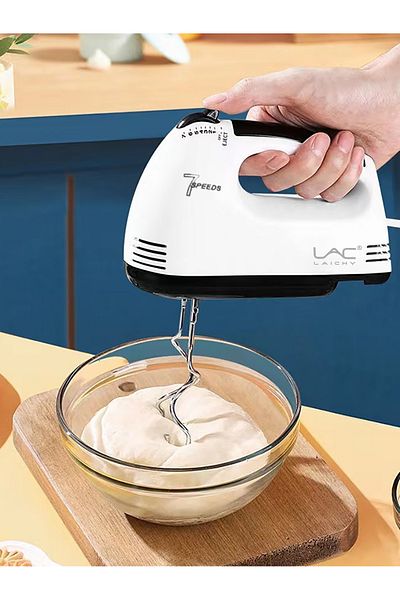 LAC LAICHY Hand Blender Electric, 7-Speed 100W,Egg Whisk, Blender Essential for Cakes and Desserts