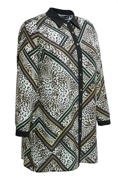 Alvina Plus Size Patterned Tunic 20407