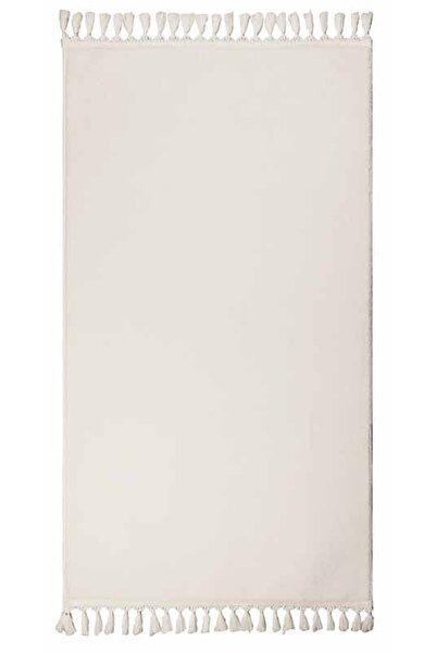 Myevilla Evilla Modern Knitted Fringed Simirna Plush Carpet Runner