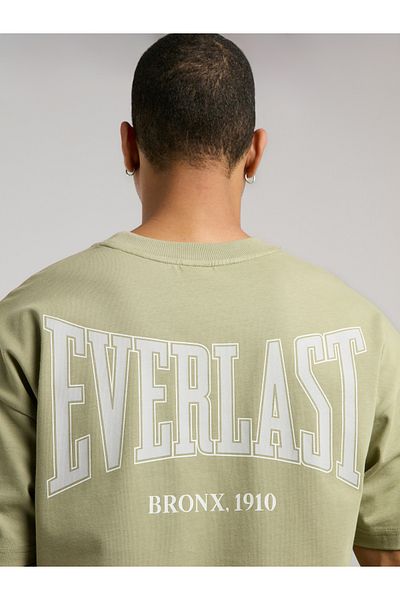 EVERLAST Ever Classics Oversize Πράσινο ανδρικό μπλουζάκι με στάμπα στην πλάτη