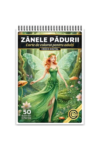 OEM Adult Coloring Book, Forest Fairies, 50 Antistress Illustrations for Relaxation