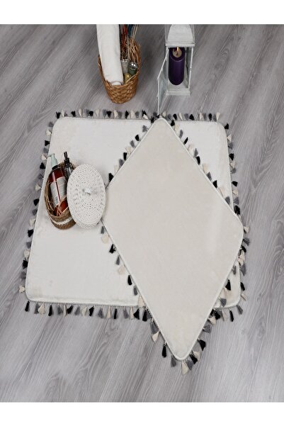 Myevilla My Evilla Modern Dekoratif Multi Saçaklı Klozet Takımı 60x100