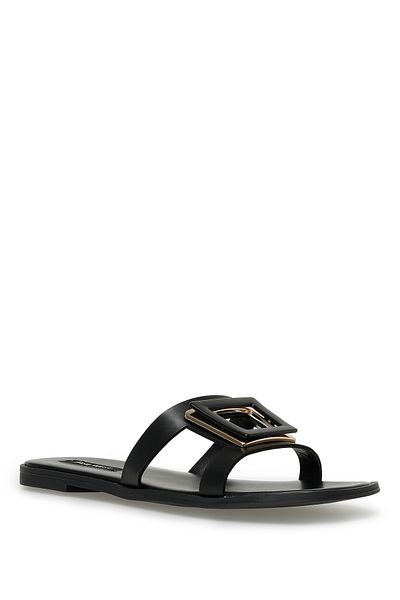 Nine West Ressay 3fx black women's flat slippers