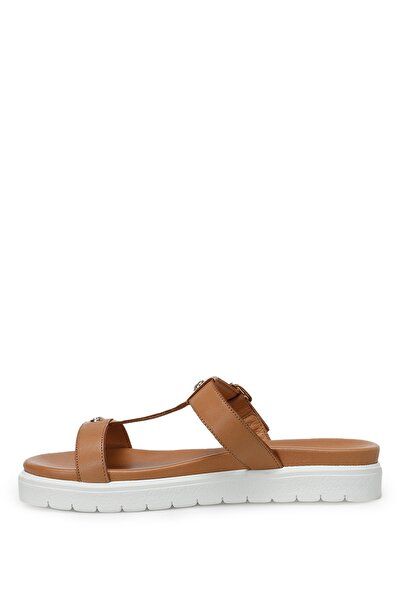 Nine West Rebe 3fx Tan - Γυναικείες Παντόφλες