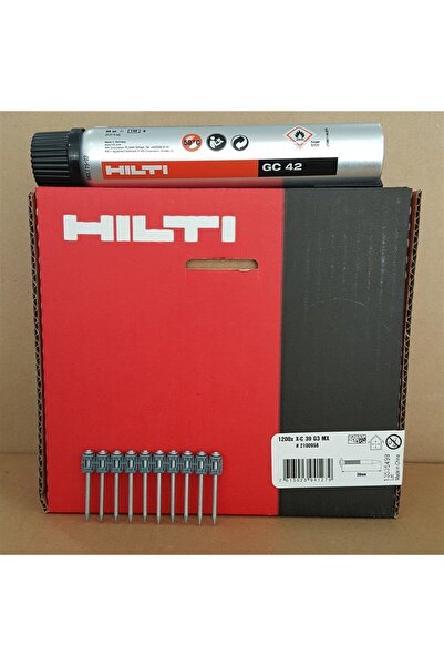 Hilti Gx 3 Gazlı Tabanca Çivisi 2.7 mm 1200 Adet GC 42 Gaz Tüpü Dahil
