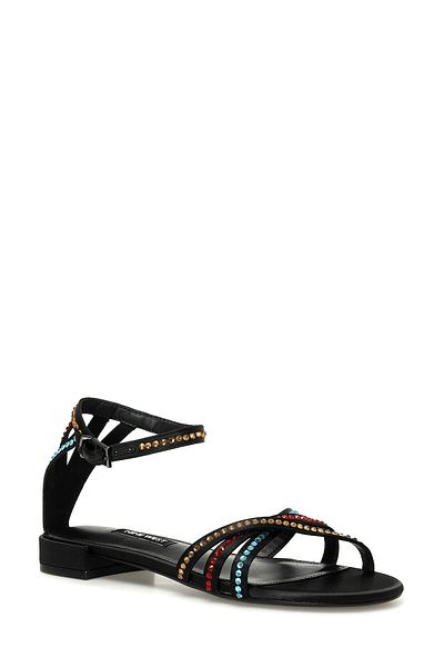 Nine West Nedan 3Fx Black Women's Flat Sandals