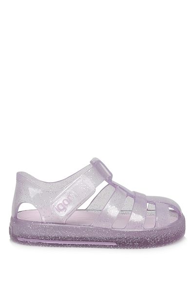 IGOR S10265 Star Glıtter Purple Girl's Sandals