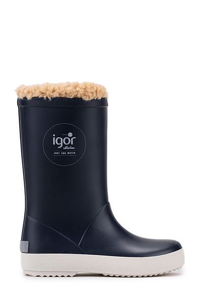 IGOR Splash Nautico Borreguito Navy Blue Boy's Rain Boots