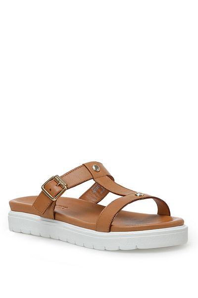 Nine West Rebe 3Fx Tan - Women's Slippers