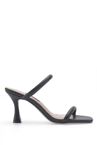 Nine West PENA 3FX Black Women's Heeled Slippers