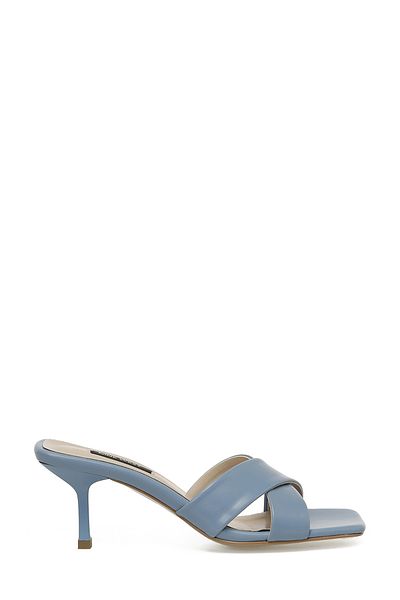 Nine West شبشب بكعب نسائي أزرق من Narot 3fx