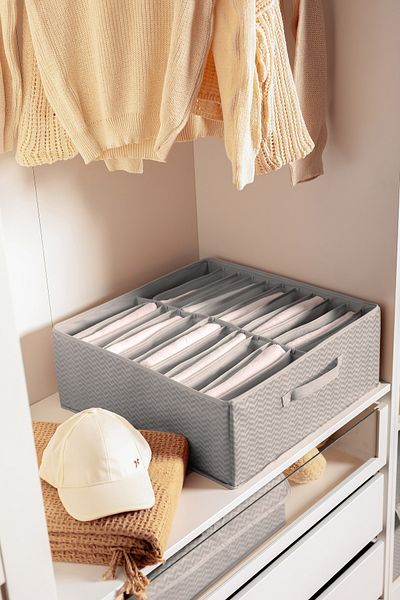Serstil 22 Compartments Clothes, Towels, Bedding Organizer Box - 50X50X20Cm