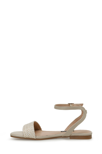 Nine West Ararat 4Fx Beige Women's Flat Sandals