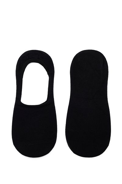 Derimod Men's Black Cotton Short Socks - 000a2c30006f