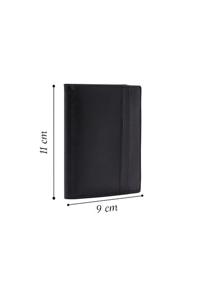 Derimod Black Leather Men's Wallet - 000a2d300418