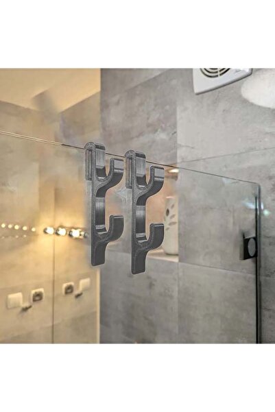 3DECOR Cama Geçmeli Duşakabin Askısı 2 Adet