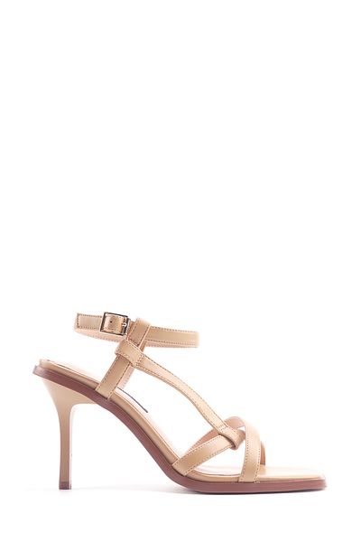 Nine West Alina 4Fx Tan Women's Heeled Sandals