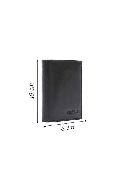 Derimod Men's Black Leather Card Holder 000A2D 301118