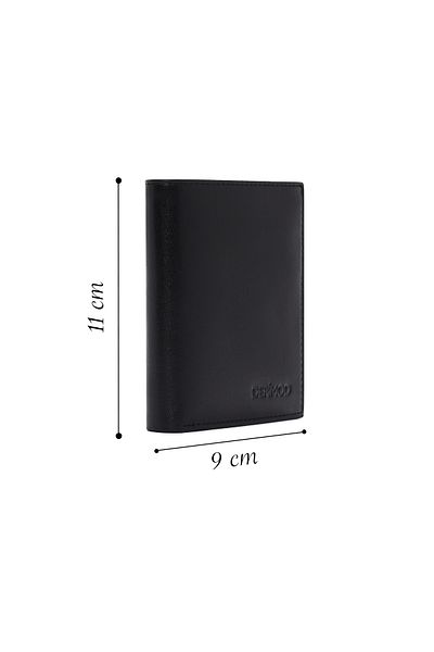 Derimod Black Leather Men's Wallet - 000a2d307818