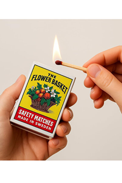 X TURBO X TORBO | أعواد ثقاب آمنة لسلة الزهور، صغيرة، 1×10