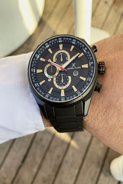 Daniel Klein Men's Black Wristwatch