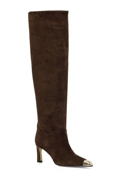 Nine West Γυναικείες μπότες με τακούνι HARRI 4PR Brown