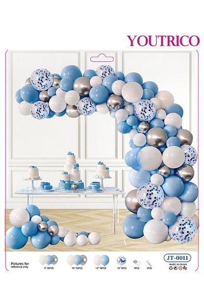 Youtrico Sweet Macaron Balloon Garland Set - Dreamy Wedding Arch & Photo Backdrop in Soft Colors