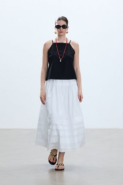 BE BLUE FUSTA POPLIN ROMANTICA ALBA