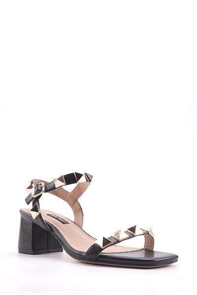 Nine West Herve 4Fx Black Women's Heeled Sandals