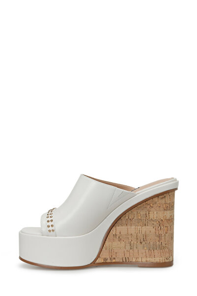 Nine West Corın 4fx Bej Kadın Dolgu Topuk Terlik