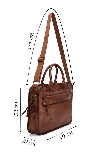 Derimod Men's Tan Briefcase - 22sbd300018