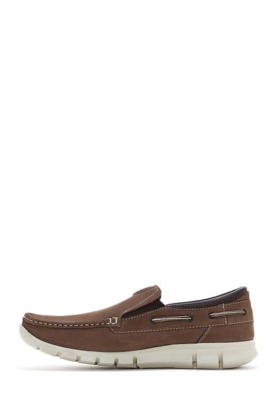 Derimod Pantofi pentru bărbați din piele naturală din nubuc din nurcă, pantofi casual, pantofi de zi cu zi 23sfd6960v3