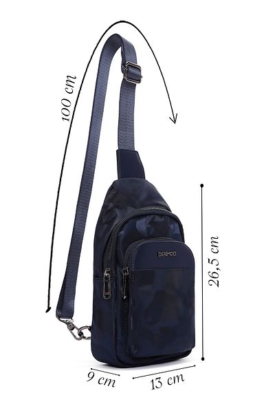 Derimod Navy Blue Men's Crossbody Bag - 22wbd32006f