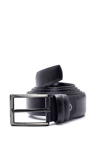 Derimod Black Leather Men's Belt - 000a2d1222026