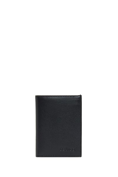 Derimod Men's Black Leather Wallet - 000a2d307918 Model