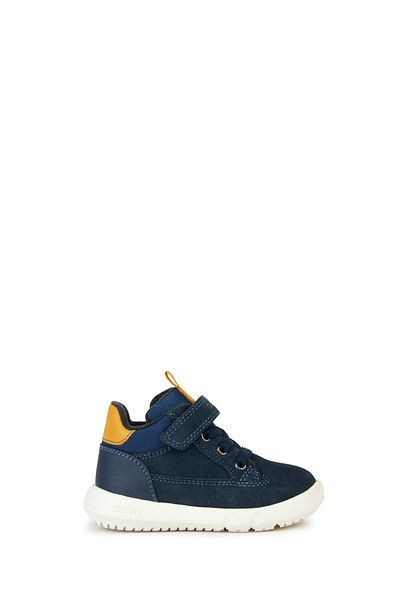 Geox Baby Boy Navy Blue Hyroo a Strap Suede Leather Sports Boots B365Da022Mecf42Q