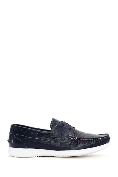 Derimod Men's Navy Blue Casual Leather Shoes - 24sfd6303ft