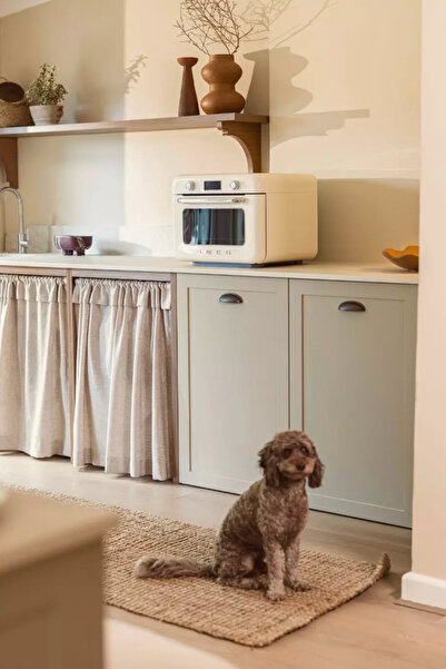 SMEG 50’s Style Krem Retro Buharlı Mini Fırın