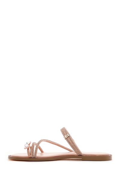 Derimod Pink Stone Detailed Women's Slippers - 24sfd4400ts