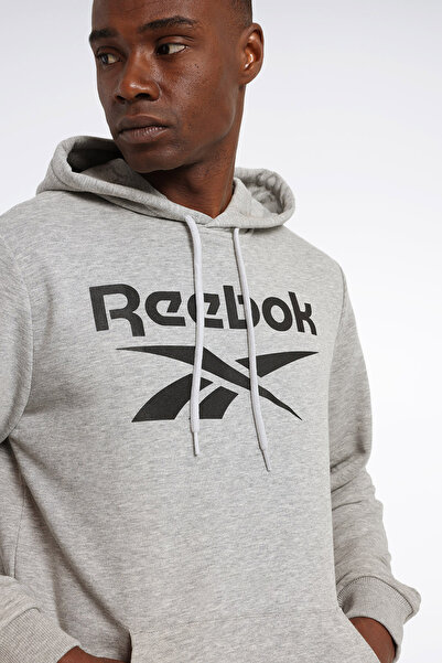 Reebok Rı Ft Big Logo Oth Hood Gri Erkek Sweatshirt