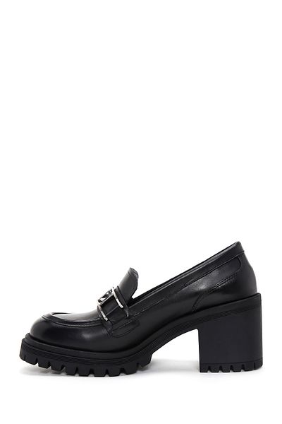 Derimod Loafer masculin din piele neagră cu toc gros - 24sfd180318