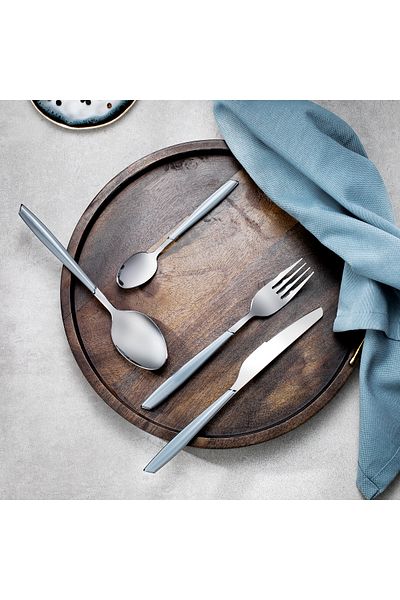 Schafer Mona 24 Piece Cutlery Set-Grey