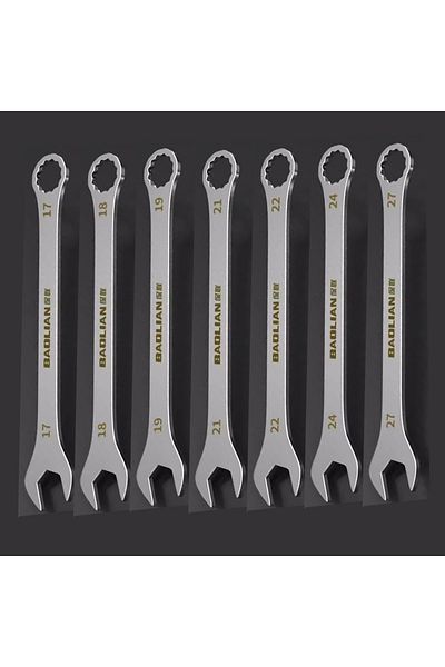 Choice C Ultra-thin Wrench Large Open-end Wrench Plum Dual-purpose Wrench Wholesale 4-27mm Cross-border Th.
