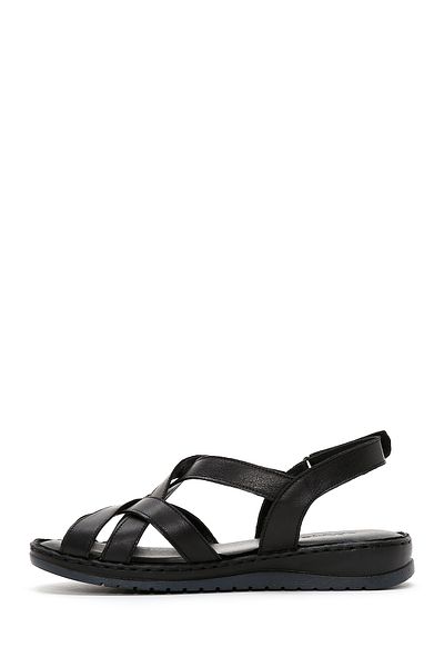 Derimod Black Leather Comfort Sandals - Ankle Strap, Women's, 24sfd340218
