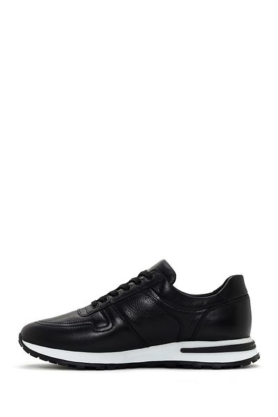Derimod Black Leather Sneaker - Thick Sole, Men, 24sfd641818