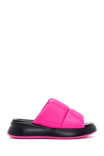 Derimod Pink Thick Soled Women's Slippers - 24sfe48506f