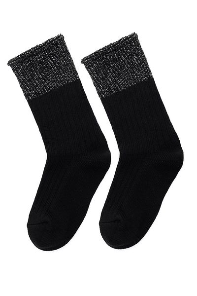 Derimod Women's Black Cotton Socks - 000a2c40056f